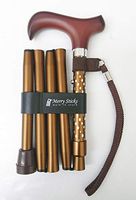 Merry Sticks Designer Folding Adjustable Walking Cane, Dazzling Brown