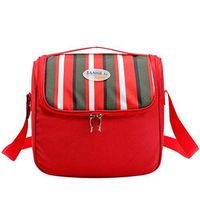 Meidexian888 Outdoor Portable Oxford Cloth Picnic Bag,Insulated Cooler Lunch Bag Camping Picnic Box Shoulder Thermal Double Layer (Red)