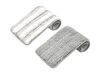 Flat Mop Pads Compatible with Husky Mounts Flat Mop - 2pcs - Gray/White
