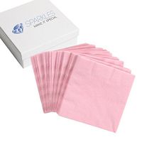 Sparkles Make It Special 50 pcs 2-Ply 5" inch Paper Napkins - Pink - Cocktail Drink Party Wedding Reception