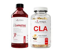 Nutra Botanics High Strength Liquid L-Carnitine 5000 Mg, 16 Oz (473 ML) with CLA to Support Weight Loss Goals, Bundle