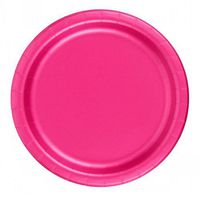 72 Hot Pink Desert / Cake Paper Plates 7in