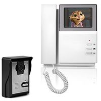 Video Doorbell Phone, YOKKAO Video Intercom Monitor 4.3" Door Phone Home Security Color TFT LCD HD Wired for House Office Apartment