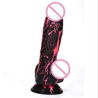 ENYI Silicone Female Masturbation Multi-Color Liquid Silicone Floating Point Simulation Penis 20X4.2cm