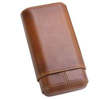 ZLMMY Portable Cigar Box - Cedar Wood Lining Humidifier and Removable Tray with Good Wear Resistance