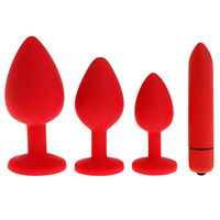 QYIYA 4Pcs Silicone Anales Trainer Kit- Back Massage Toys