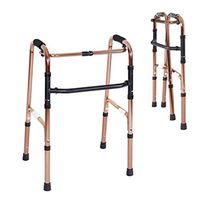 HMHD 330lbs Folding Walker - 22.2"/565mm Wide - 8 Files Adjustable,Lightweight Portable Push Button Close,Medical Mobility Aid Walking Frame for Elderly Seniors