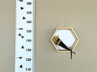 Miaro Kids Growth Chart, Wood Frame Fabric Canvas Height Measurement Ruler from Baby to Adult for Child's Room Decoration 7.9 x 79in