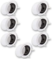 Acoustic Audio CS-IC83 in Ceiling 8" Home Theater 7 Speaker Set 3 Way 2450 Watt CS-IC83-7S