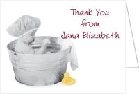 Rub-a-dub Baby Thank You Cards - Set of 20