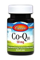 Carlson - Co-Q10, 50 mg, Energy Production & Heart Function, 30 Soft Gels