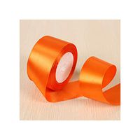 White Pink Black Blue Red Green Purple Yellow Satin Ribbons Christmas Halloween Wedding Birthday Party Gift Box Wrapping Ribbons,Orange,10Mm
