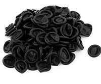 VNDEFUL Approx 185 Pcs Disposable Latex Rubber Fingertips Protective Finger Gloves for Jewelry Cleaning, Electronic Repair, Painting, Crafting Industrial Apply -Black