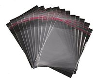 200pcs 4x4" 10x10cm+4cm Flap Self Adhesive Seal Plastic Bag Clear Resealable Poly Bags Transparent OPP Bag Cook Hand Made soapbag