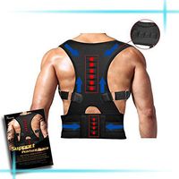 Back Brace Posture Corrector，Magnetic Therapy Improves Posture and Provides Lumbar Support for Lower and Upper Back Pain with Adjustable Soft Elastic Shoulder Straps Men and Women (S)
