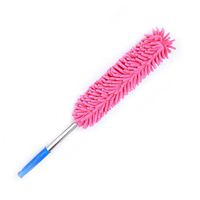 Washable Dusting Brush Hand Duster Long Handled Duster Pink Set of 2