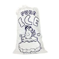 Black Cat Avenue 8lb Ice Bags with Draw String Closure, Polar Bear, 25 Count