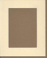 Pack of 5 11x14 Light Tan Picture Mats with White Core for 8x10 Pictures