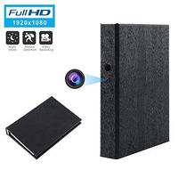 GooSpy Spy Camera Book Hidden Camera HD 1080P Nanny Camera Covert Home Security Cam Motion Detection Video Recorder 10000mAh Battery Super Night Vision (A)