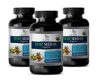 Stress Relief and Energy - Hemp Oil for Pain Relief Organic 1000mg - Hemp Oil for Anxiety 1000mg Capsules - 3 Bottles 360 Liquid Capsules