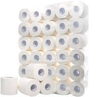 10 Rolls Toilet Paper, 3 Ply Paper Towels, Soft Toilet Paper, 100% Recycled Fiber, High Absorbing, Essential Paper Towels for Home Bathroom Kitchen (White)