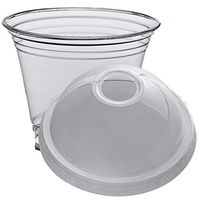 Netko Plastic Cups With Dome Lids 50 Sets Of 9 OZ cups