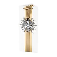 Hallmark Signature Holiday Bottle Gift Bag (Gold with Snowflake)