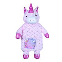 Hot Water Bottle Unicorn Plush Super Soft Cover Premium Natural Rubber 1 Litre Hot Water Bag