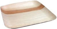 VerTerra 9" x 9" Extra Large Square All-Natural Palm Leaf Plates | Elegant, Very Durable Disposable Wedding and Party Plates | 100% Biodegradable, Compostable | Sustainable | 300 Count