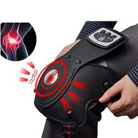 WAOBE Electric Knee Massager, Infrared Magnetic Shoulder Arm Joint Vibration Heating Massager Stress Pain Relief Physiotherapy Massage Machine