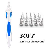 q-Grips Ear Wax Remover Tool - 2020 New Safe Ear Wax Removal Tool, 16 Pcs Ear Cleaner Swab Soft Safe Spiral Removal Cleaner q-Grips Ear Pick Clean for Adults and Kids (White)