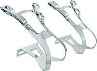 Action Double Steel Chrome One Size Toeclip