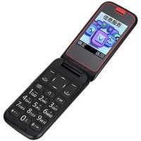 Zopsc Flip Mobile Phone 2.6 Inch Toch Screen Dual SIM Card Large Bouton Unlocked Cell Phone Support 32G Memory Card for Old People/Poor Vision People(Black)