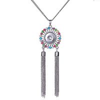 Fashion Jewelry Charm Tassel Pendant Drill Snap Fit for 18mm Noosa Button N219 Pretty Beautiful Lovely Jewerly Women Fashionable Womens Beads Daily Best
