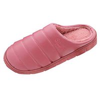 Theoylos Women's Winter Slippers Warm Plus Velvet Home Shoes Unisex Casual Cotton Slippers Soft Washable Indoor Slipper Pink