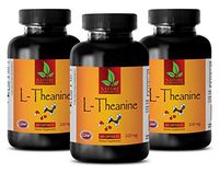 Blood Pressure - L-THEANINE 200MG - Dietary Supplement - theanine Supplements - 3 Bottles (180 Capsules)
