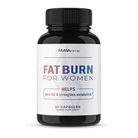 MAV Nutrition Womens Weight Loss Pills + Fat Burner for Appetite Suppressant, Non-GMO, Vegetarian Friendly Diet Pills, 60 Capsules