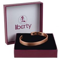 Smooth, 6 Magnet Copper Liberty Health Bracelet