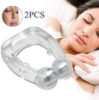 Magnetic Silicone Anti Snore Nose Clip for Snoring Transparent Silicone Stop Snoring Device Mini Anti Snore Sleep Sleeping Aid Nose Clip Tools Professional Relieve Snore 2 Pieces