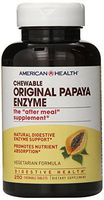 American Health Original Papaya Enzyme Chewable Tablets - Promotes Nutrient Absorption and Helps Digestion - Gluten-Free, Vegetarian - 250 Count, 83 Total Servings