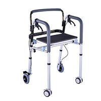 BNSDMM rollator Walker with seat Walker - Disabled Walking Aids Elderly Handrails Four-Legged Elderly Walker Fracture Frame with Seat / 4 Wheels/Foldable Walker