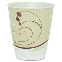 Symphony Design Trophy Foam Hot/Cold Drink Cups, 8oz, Beige, 100/Pack
