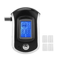 Blowing Alcohol Tester, Portable Handheld Breath LCD Digital Alcohol Tester/Analyzer with Blue Backlight