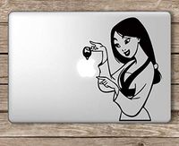 Mulan Holding Apple Lantern Disney - Apple MacBook Laptop Vinyl Sticker Decal, Die Cut Vinyl Decal for Windows, Cars, Trucks, Tool Boxes, laptops, MacBook - virtually Any Hard, Smooth Surface