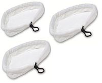 Jesica 3Pcs Microfibre Cloths Universal Cleaning Pads for Steam Mops