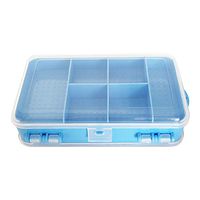 BeneAlways Double-Sided Pill Box Case Holder Organizer Storage for Medicine Tablet Vitamin (Blue)