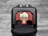 Milspin Brass Glock Plate - Trump Punisher (Red)