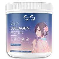 Collagen Peptides Powder Type Ⅰ,Ⅱ,Ⅲ,Ⅴ,Ⅹ l Multi Collagen Protein + Multi Joint Complex (MSM + GC) + Vitamin C + Hyaluronic Acid l #1 Most Valuable l Marine, Bovine, Chicken & Eggshell l 40 Servings