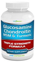 Glucosamine Chondroitin, MSM & Turmeric Dietary Supplement - 248 Capsules