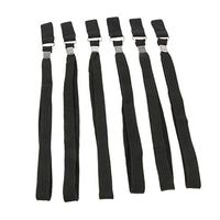 6pcs Black Hiking Stick Wrist Straps Hand Wristband for Adults